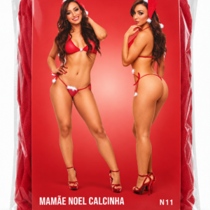 Mini Fantasia Mamãe Noel Fácil Prazer – Vermelha