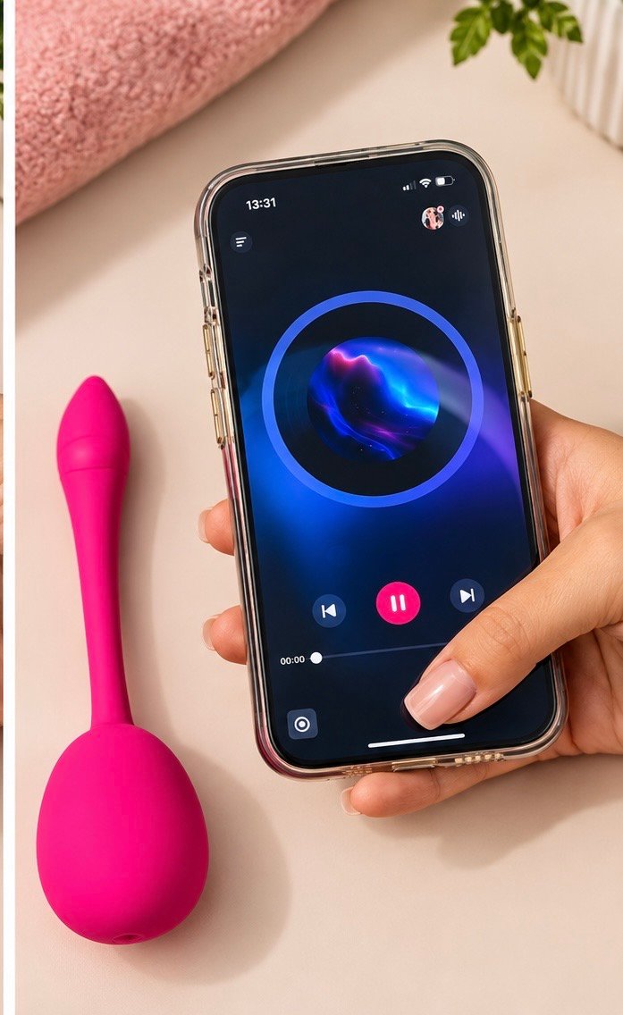 Vibrador com Controle por Aplicativo – detalhe do produto