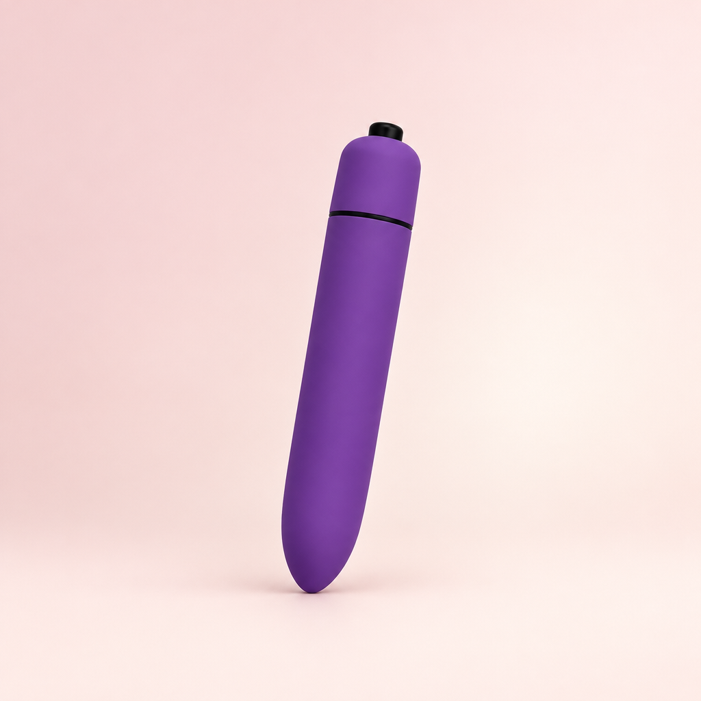 Vibrador Bullet Power Aveludado 9 cm – Roxo